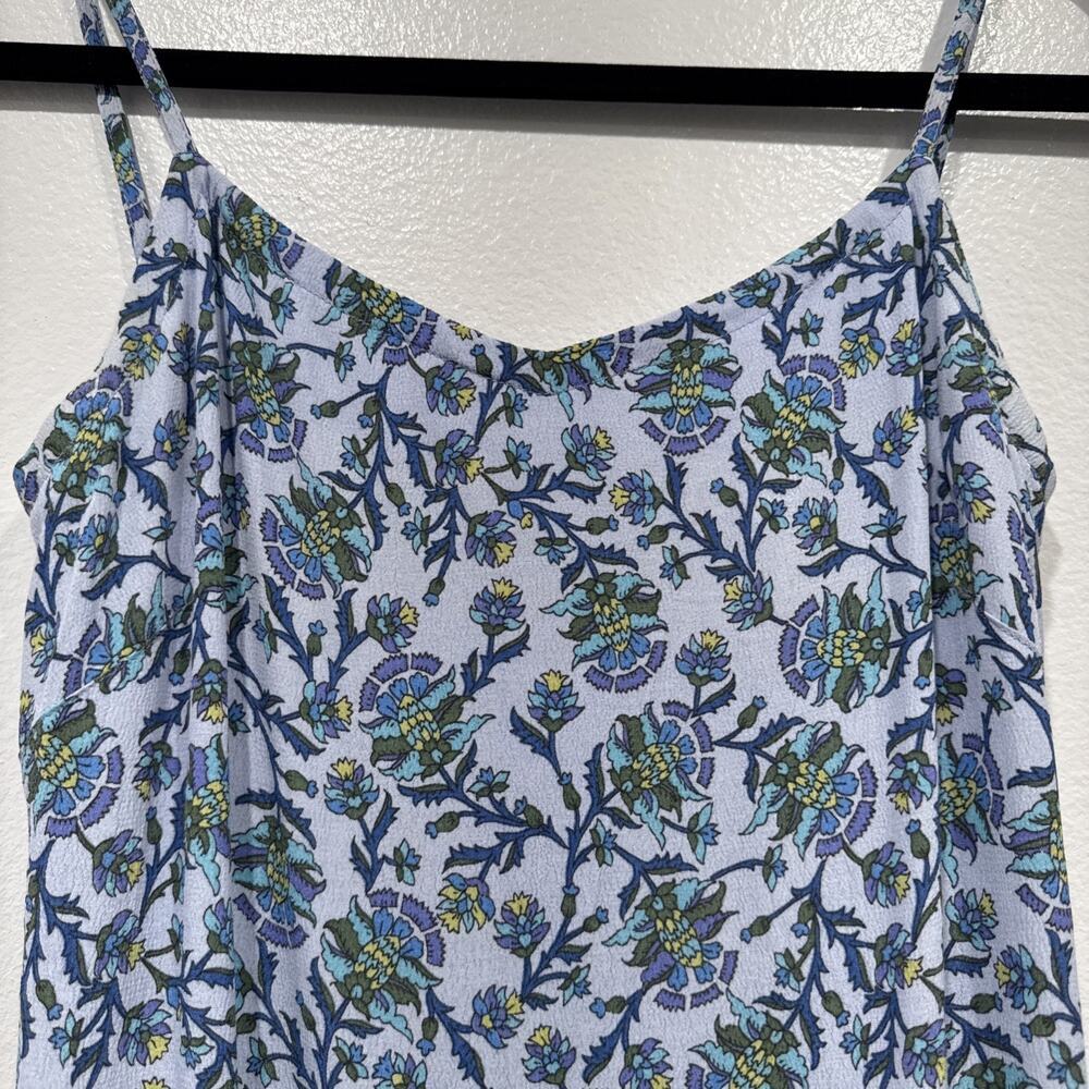 Vintage‎ Old Navy Slip Dress Womens Size 4 Y2K Coquette Blue Print 90s Floral - Picture 2 of 6